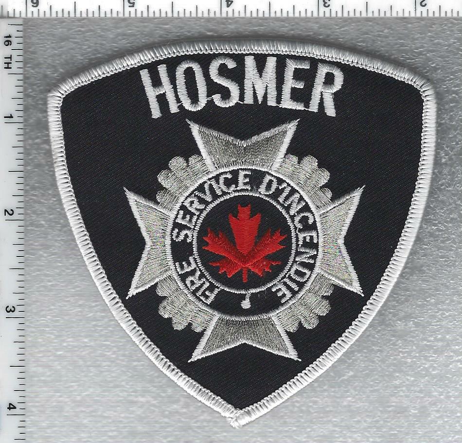 Hosmer Fire Department (New Brunswick, Canada) Shoulder patch