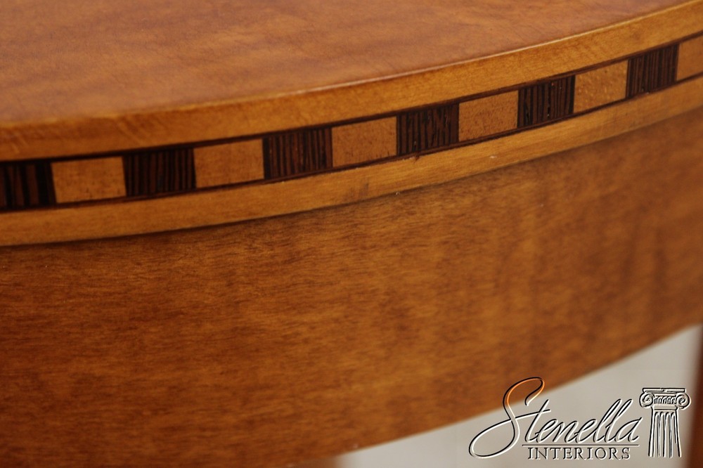 L72458: HICKORY WHITE Round Maple Neoclassical End Table