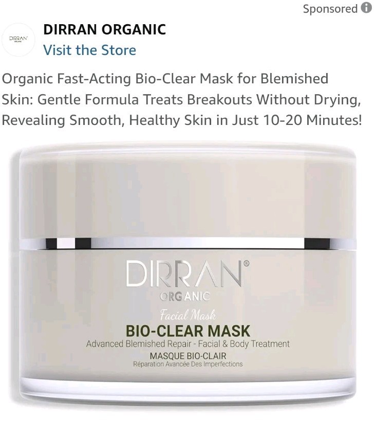Dirran Organic Bio Clear Mask