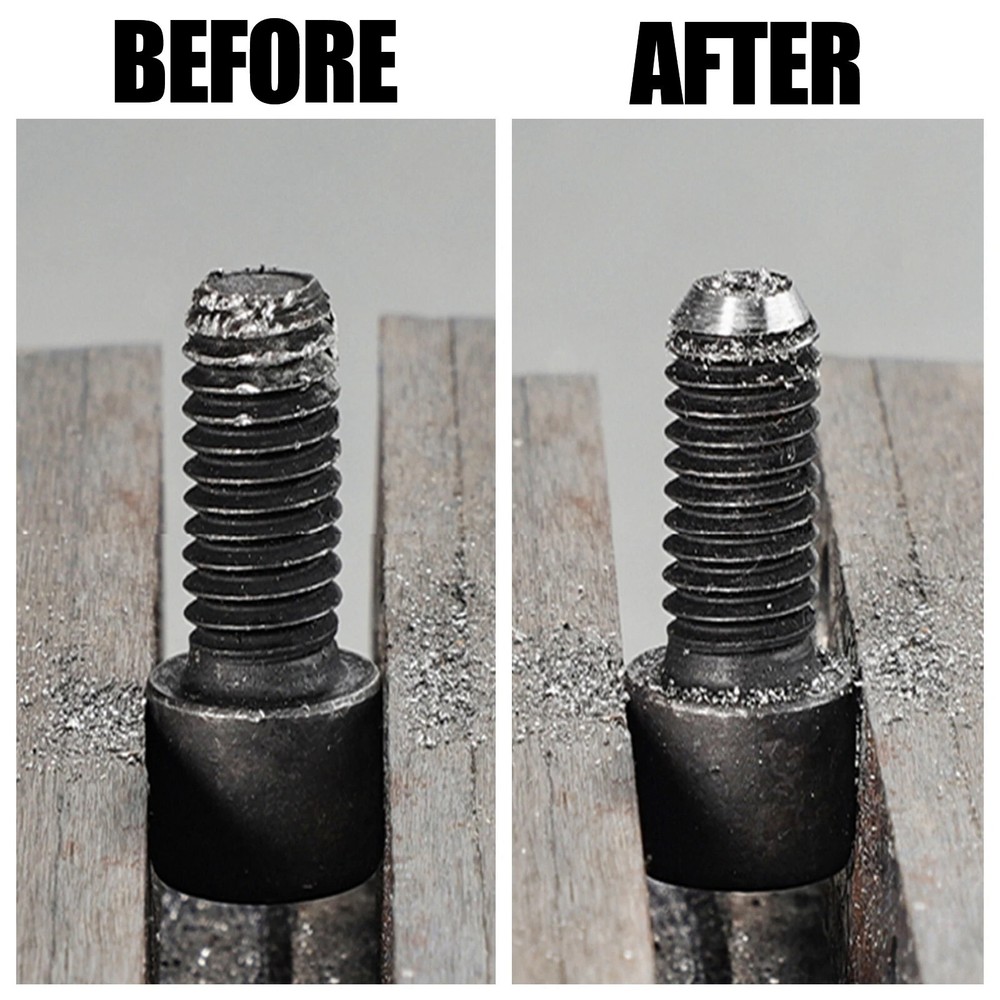 Deburring External Chamfer Tool Hex Shank Bolt Thread Repair Fit 1/2"- 1-3/8"