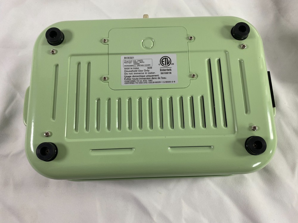 Bruno BOE021 Green Non Stick Coating Ceramic Coated Compact Multi Hotplate