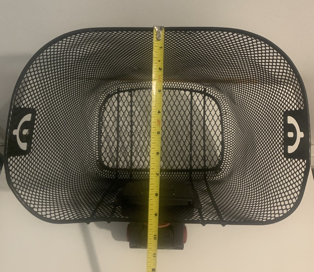 Sunlite Quick Release Black Wire Mesh Bicycle Basket