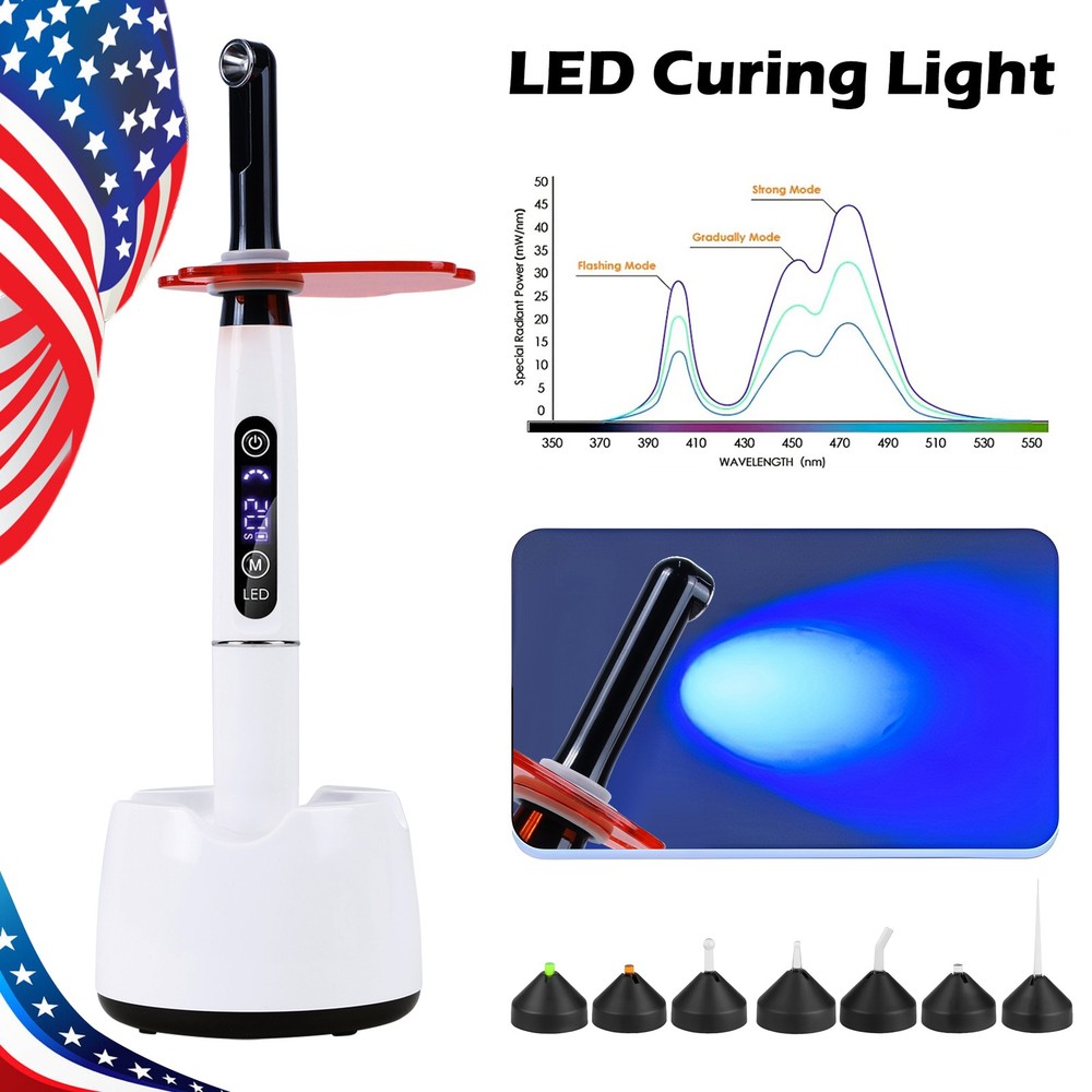 Dental Cordless LED Light Cure Lamp 5W LED Curing Light mx