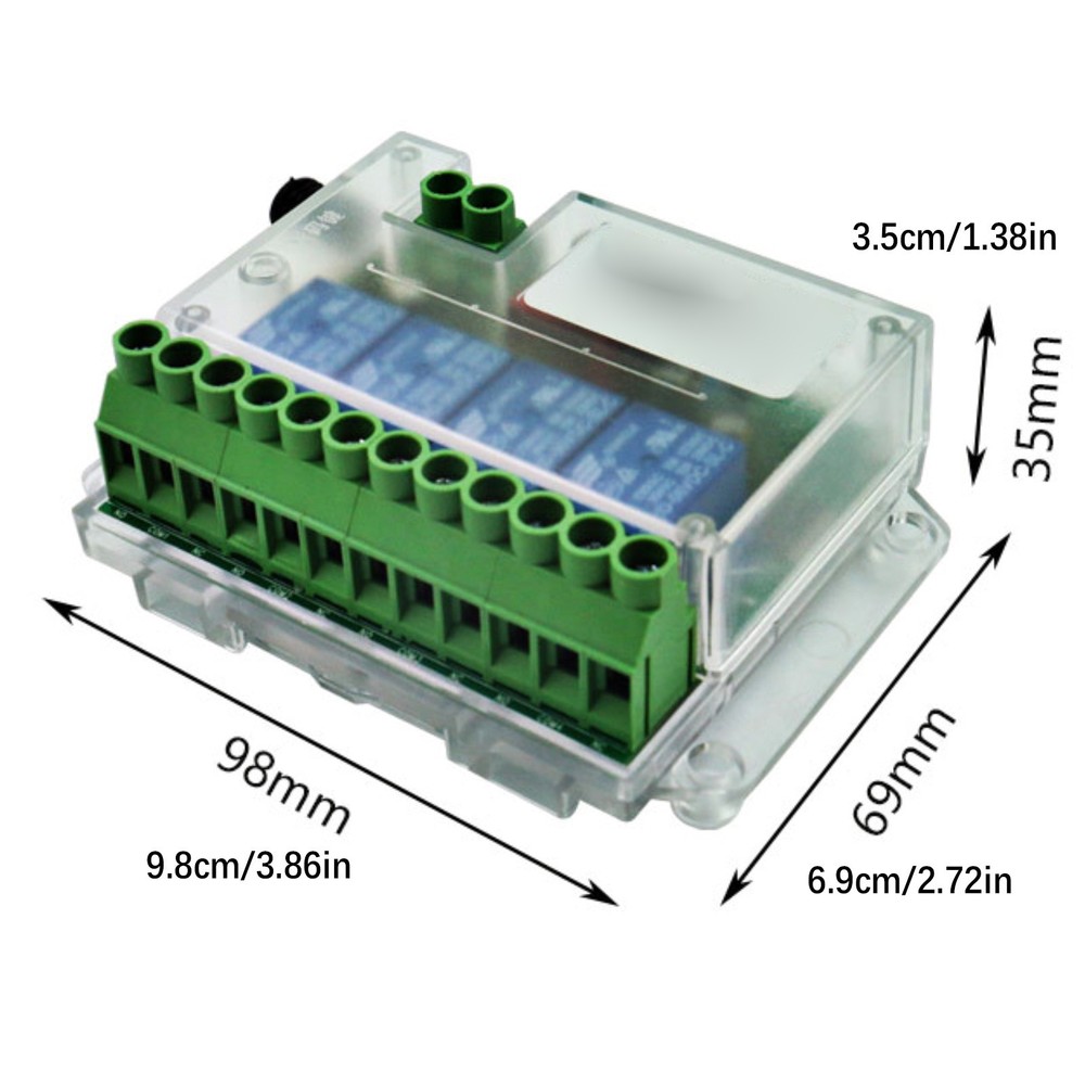 433mhz 4 Channels Remote Control Switch ON/OFF Relay Module Universal