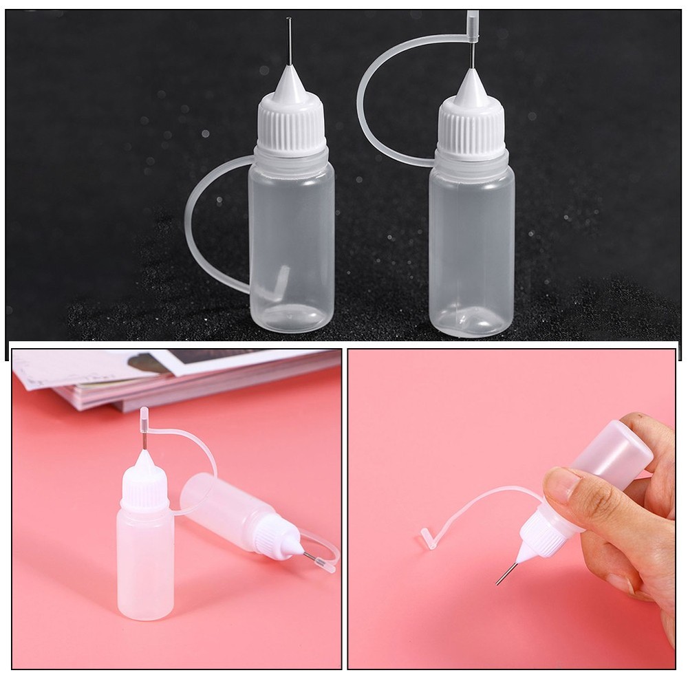 20Pcs Needle Tip Squeeze Bottles for Glue and Paint Dispensing