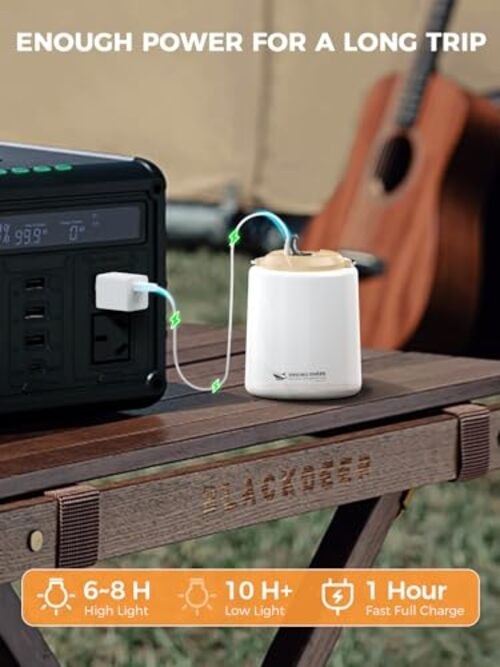 LED Camping Lantern, Mini Camp Lamp Warm Light Rechargeable & Portable