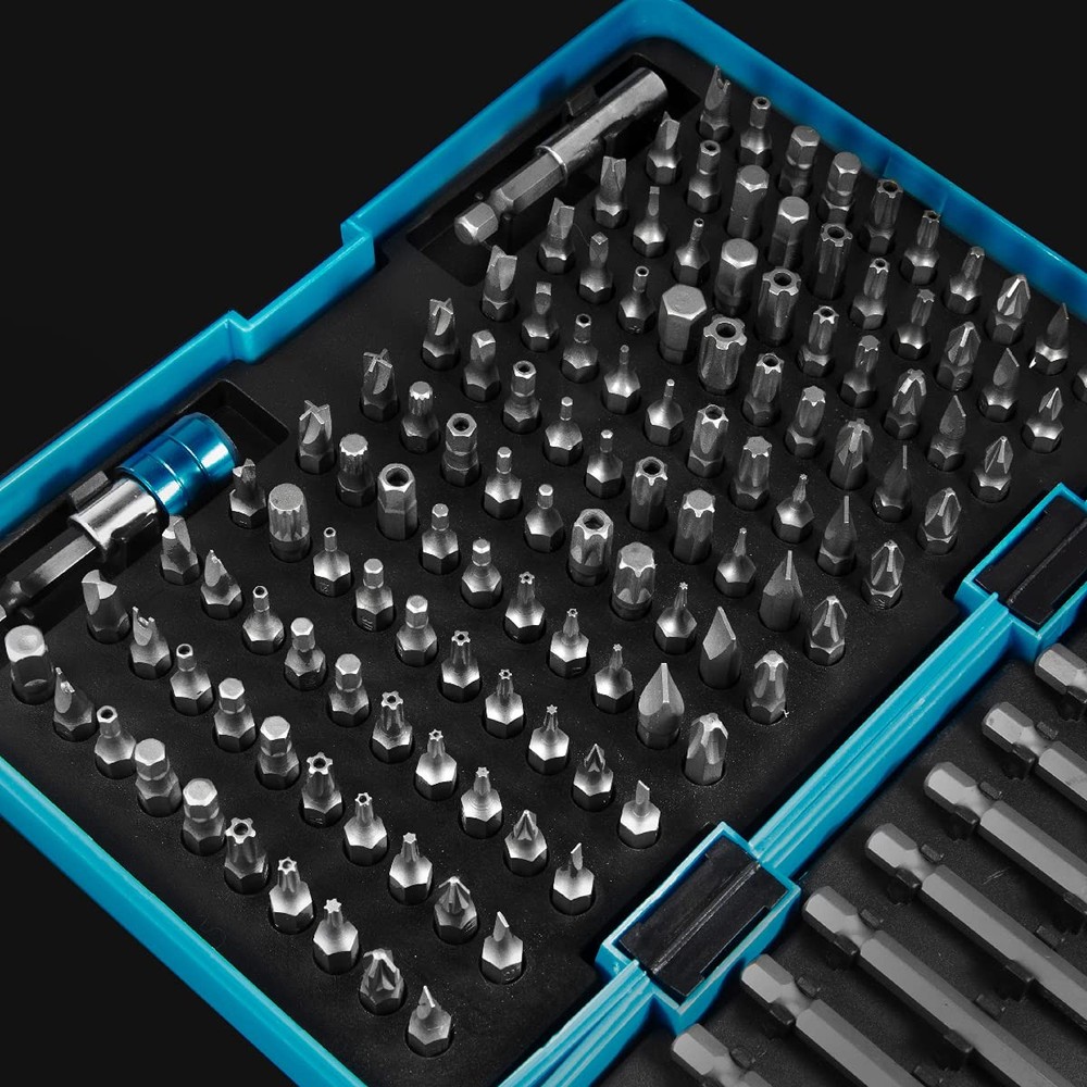 148-Piece Screwdriver Bit Set Hex Tamper Phillips Torx Flat Head Phillips wit...