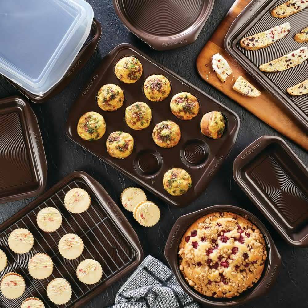Bakeware Set Bake Pan Baking Cookware Tools Accessories Non Stick Steel 10 Piece