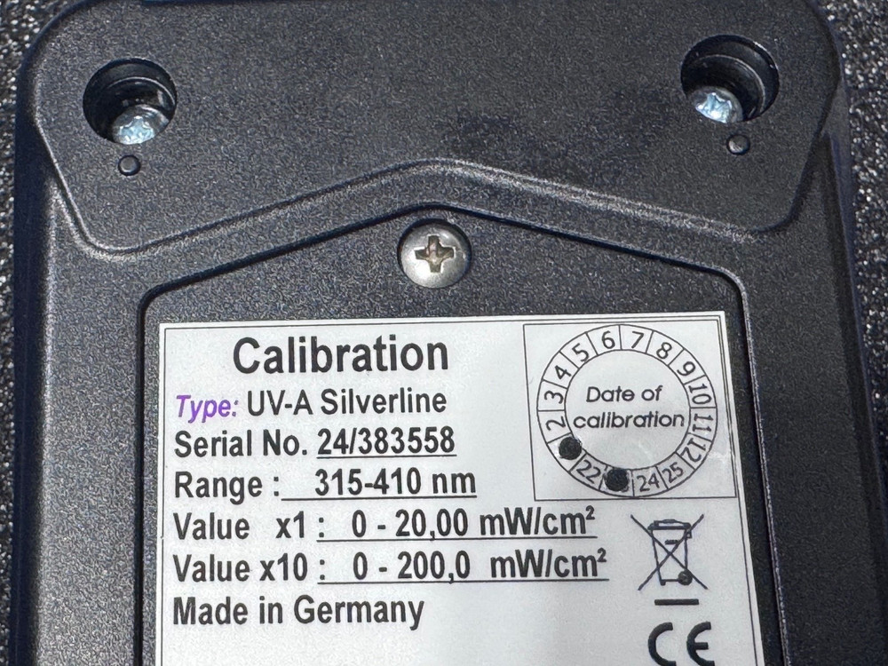 UV-Design UV-A Silverline RADIOMETER