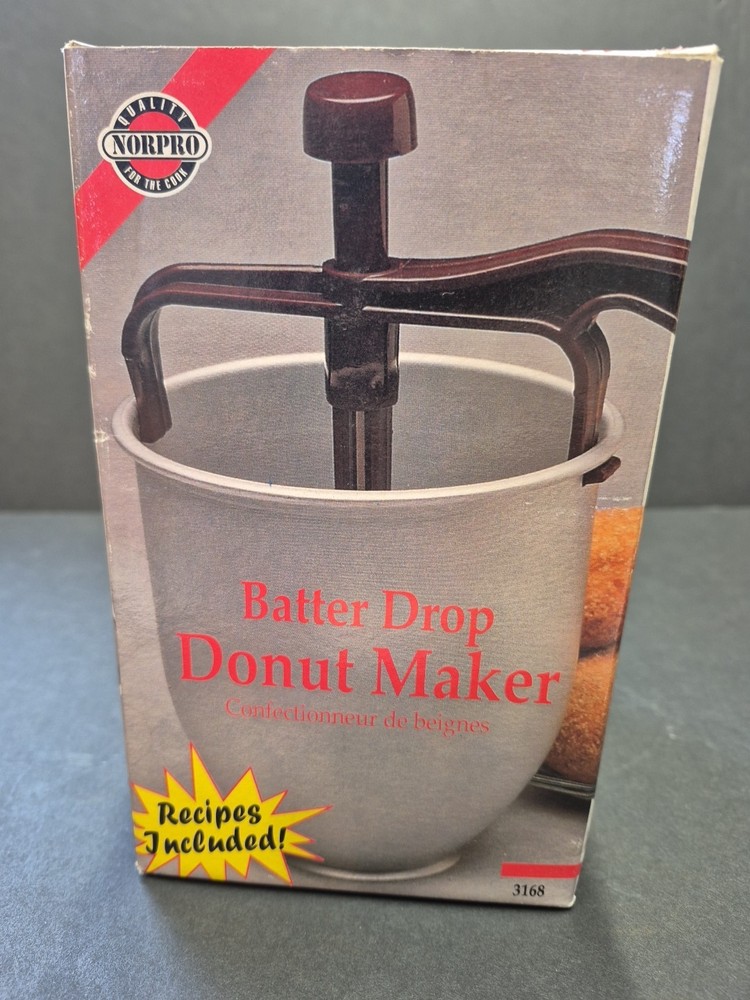 Vintage NORPRO Batter Drop Donut Maker Original Box