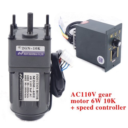 AC Gear Motor Electric+ Variable Speed Reduction Controller 135RPM Torque 1:10!
