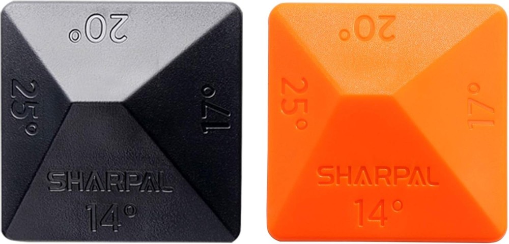 196N Angle Pyramid Knife Sharpener 2-Pack - 4 Universal Angles for Precision