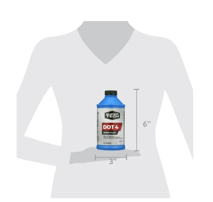 Super Tech Dot 4 Brake Fluid, 12 fl oz