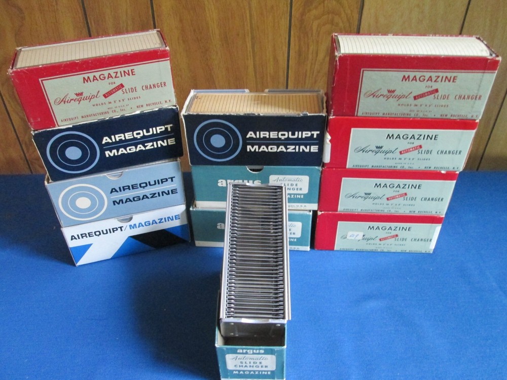 Lot Of 12 Airequipt 36 2x2 Automatic Slide Changer Magazines B