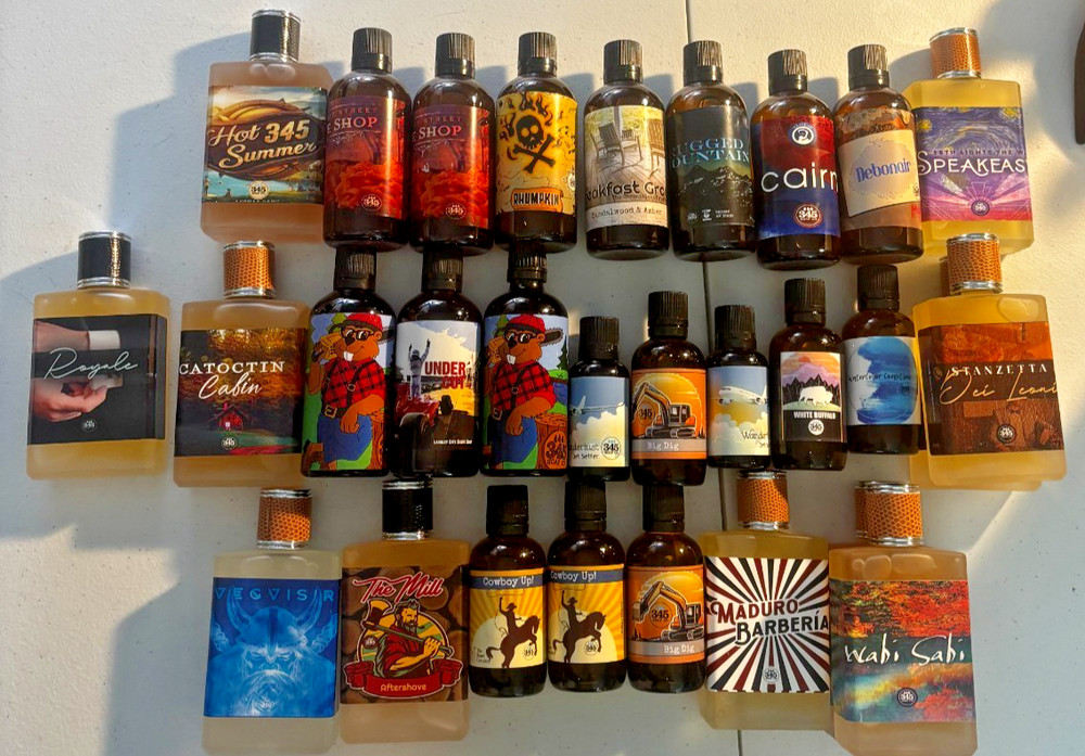 The 345 Soap Co. Aftershave splashes