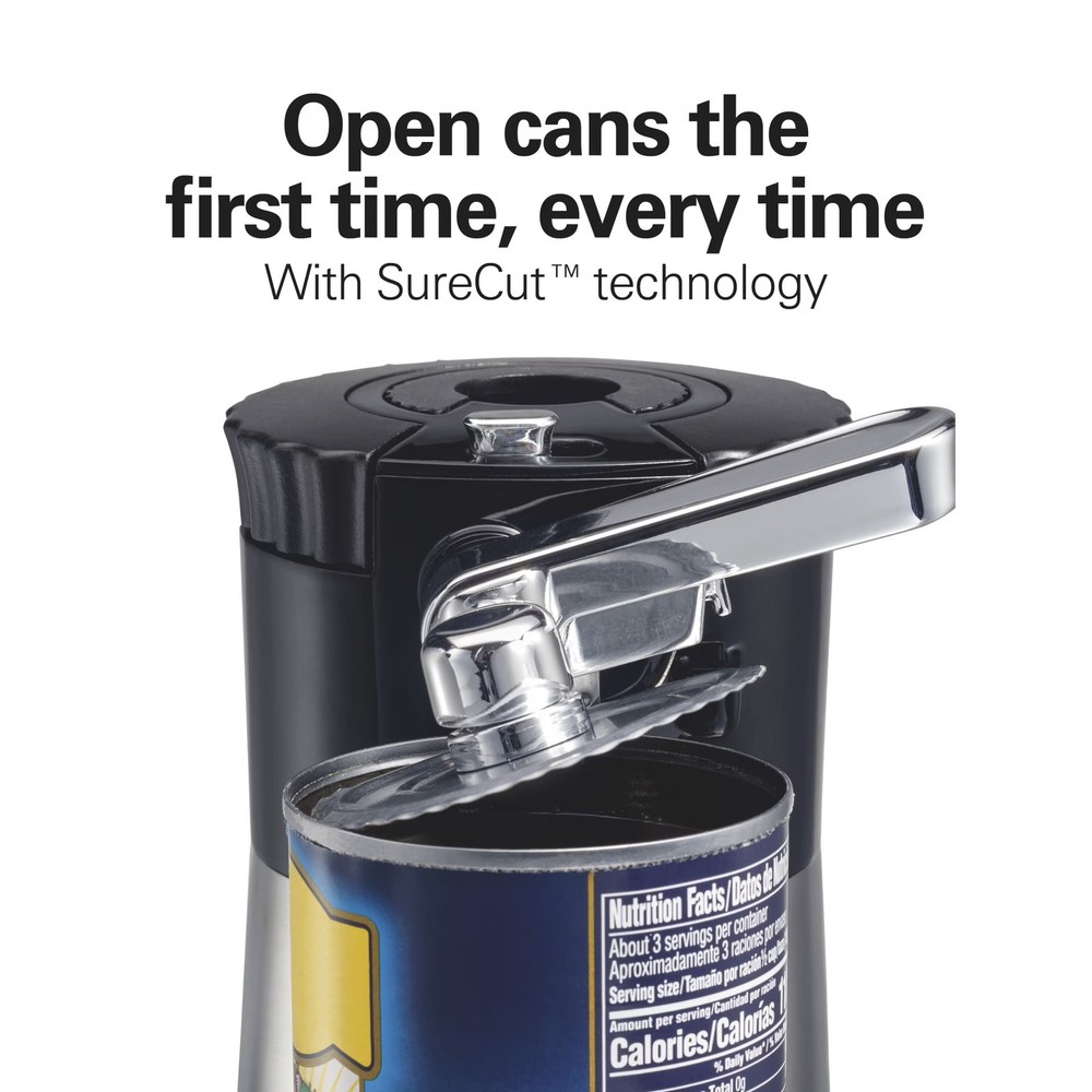 Hamilton Beach Electric Can Opener Automatic w/ Tools Stainless Steel