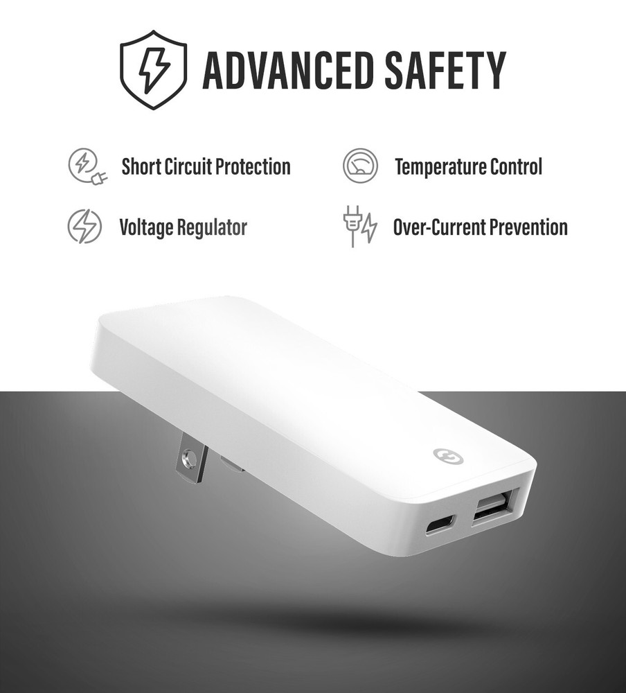 Ultra Thin 20W USB-C Flat Wall Charger 3 Pack
