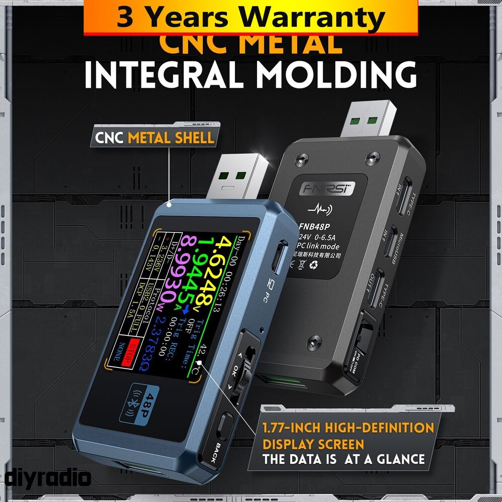 FNB48P Bluetooth Version Blue High Quality USB Tester +Bluetooth for Charge Test