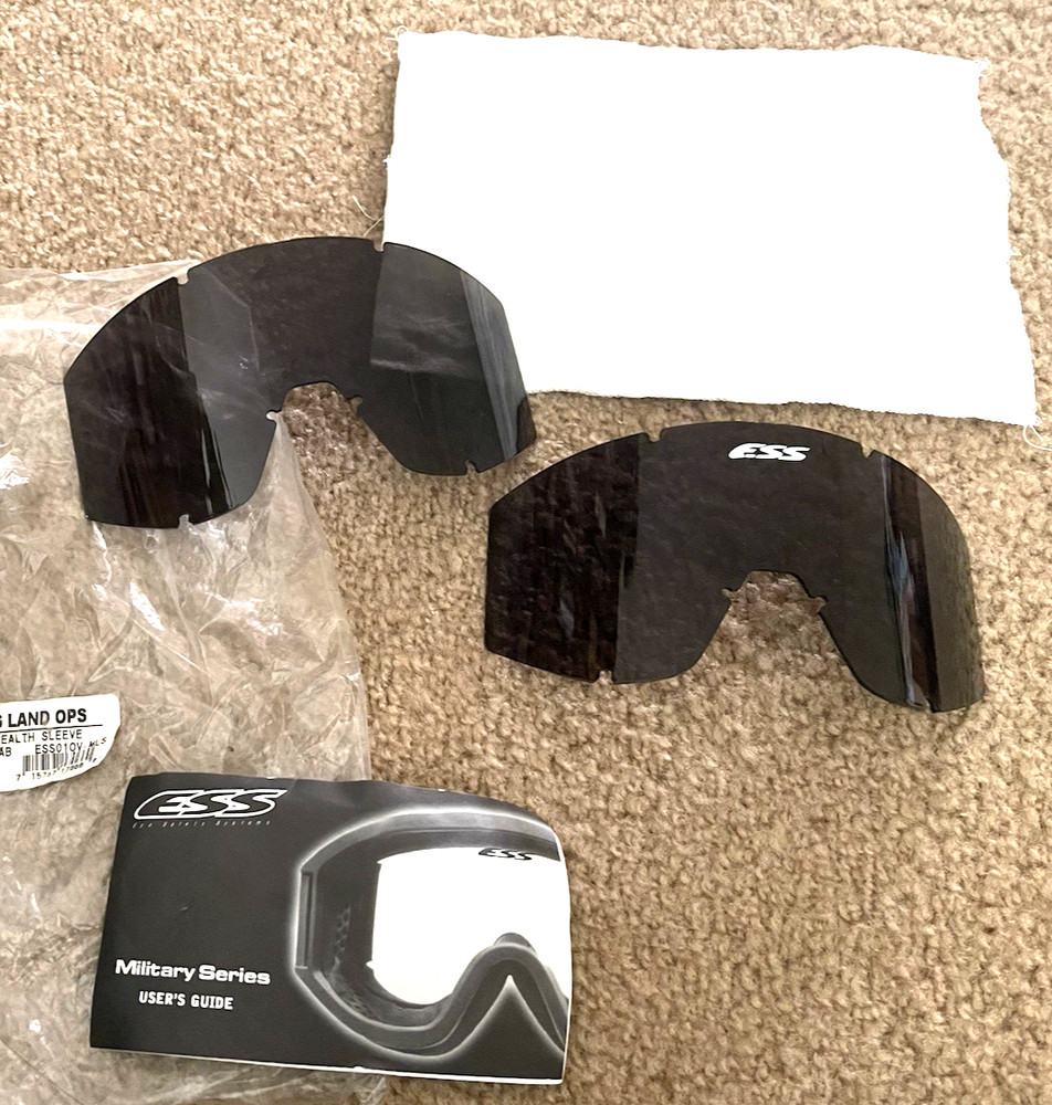 ESS Eye Safety Systems, Inc. Replacement Goggle Lens Smoke Gray (2 pack)