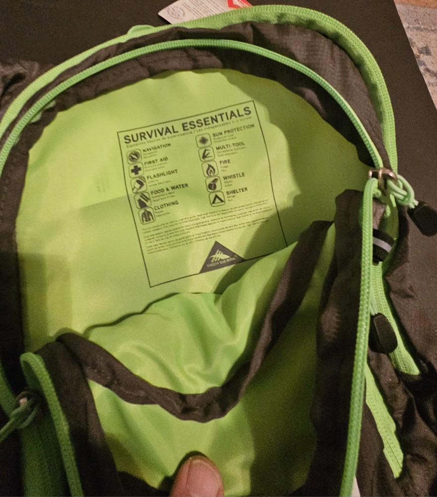 High Sierra Visalia 9 Hydration Backpack 2L Bladder Gray Green NWT