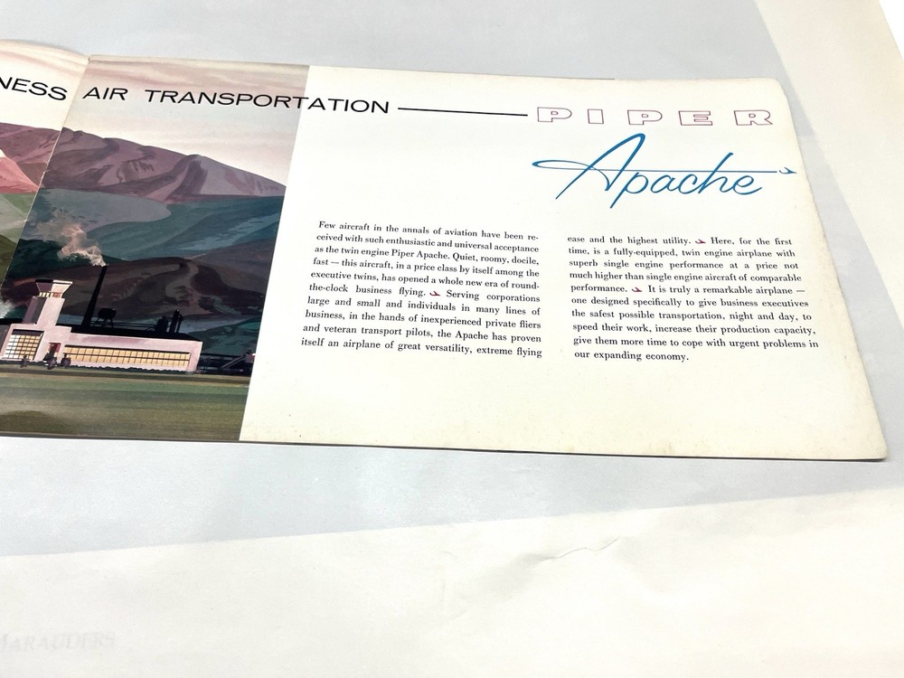 Vintage Piper Apache Brochure