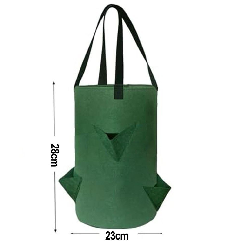 Compact Gardening Solution 4 Pack of Space Saving NonWoven Vegetable Planters