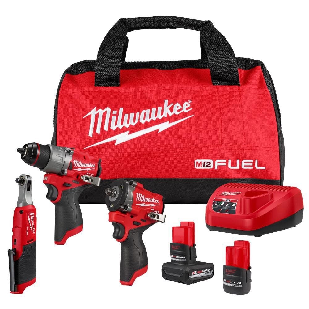 Milwaukee M12 Fuel 3 Tool Combo Kit