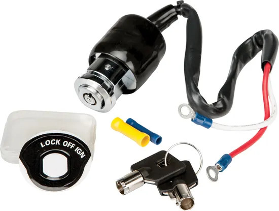 Harddrive 2 Postion Chrome Round Key Ignition Harley Dyna Glide 92