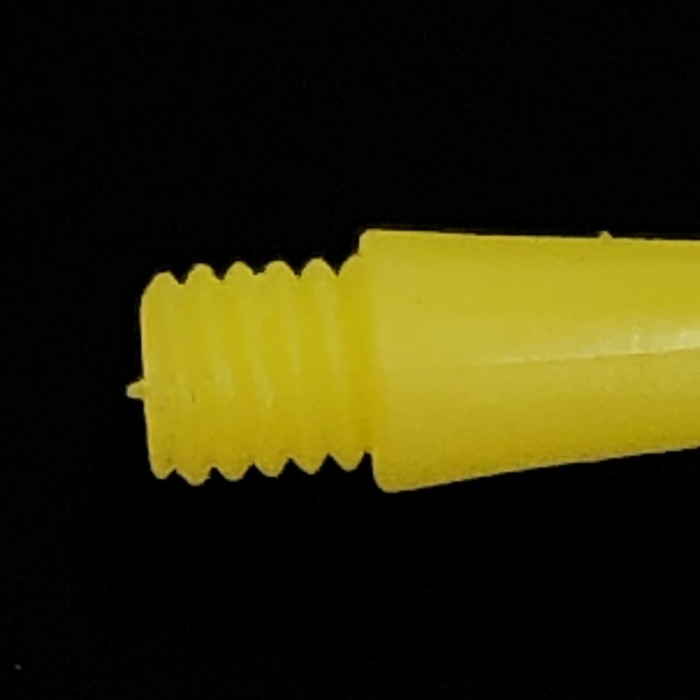 2BA YELLOW Bar Dart Crinkle Flights 3 Pack- NEW