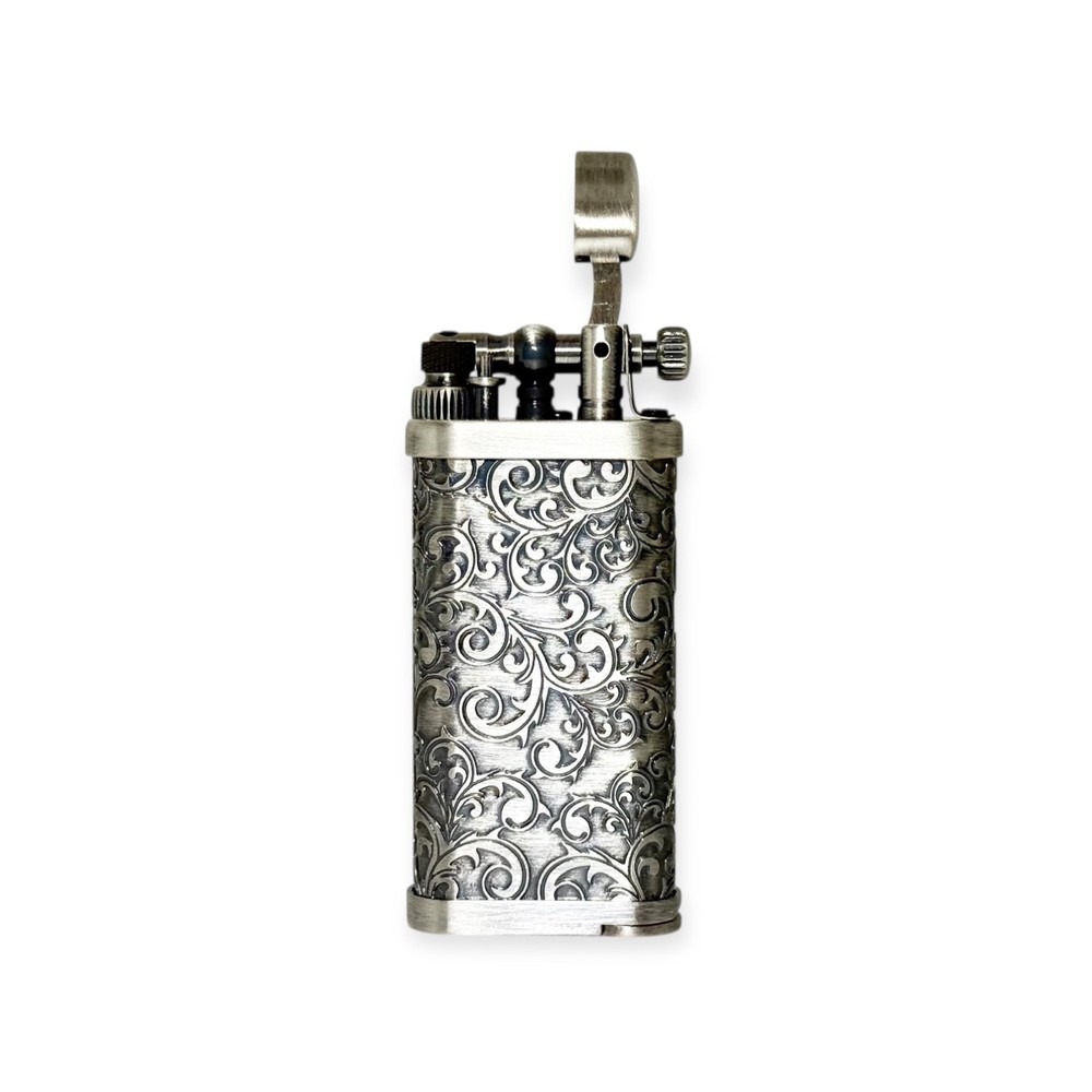 IM Corona Old Boy Silver Arabesque Pipe Lighter