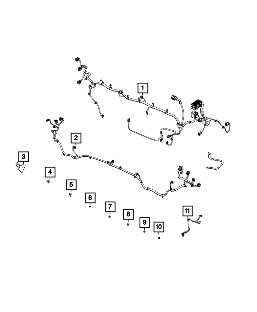Genuine Mopar Dash Bracket 68354588AB