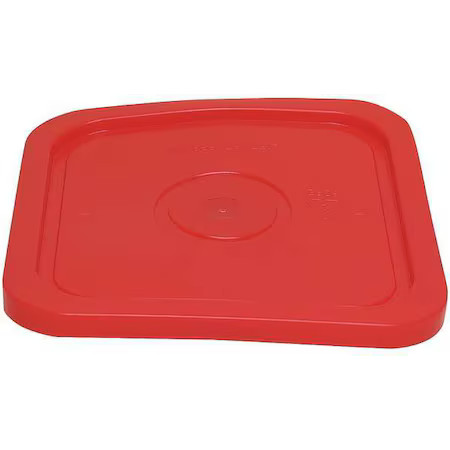 Plastic Pail Lid, 4 Gal., Poly, Red, Square, Sq2140r-L