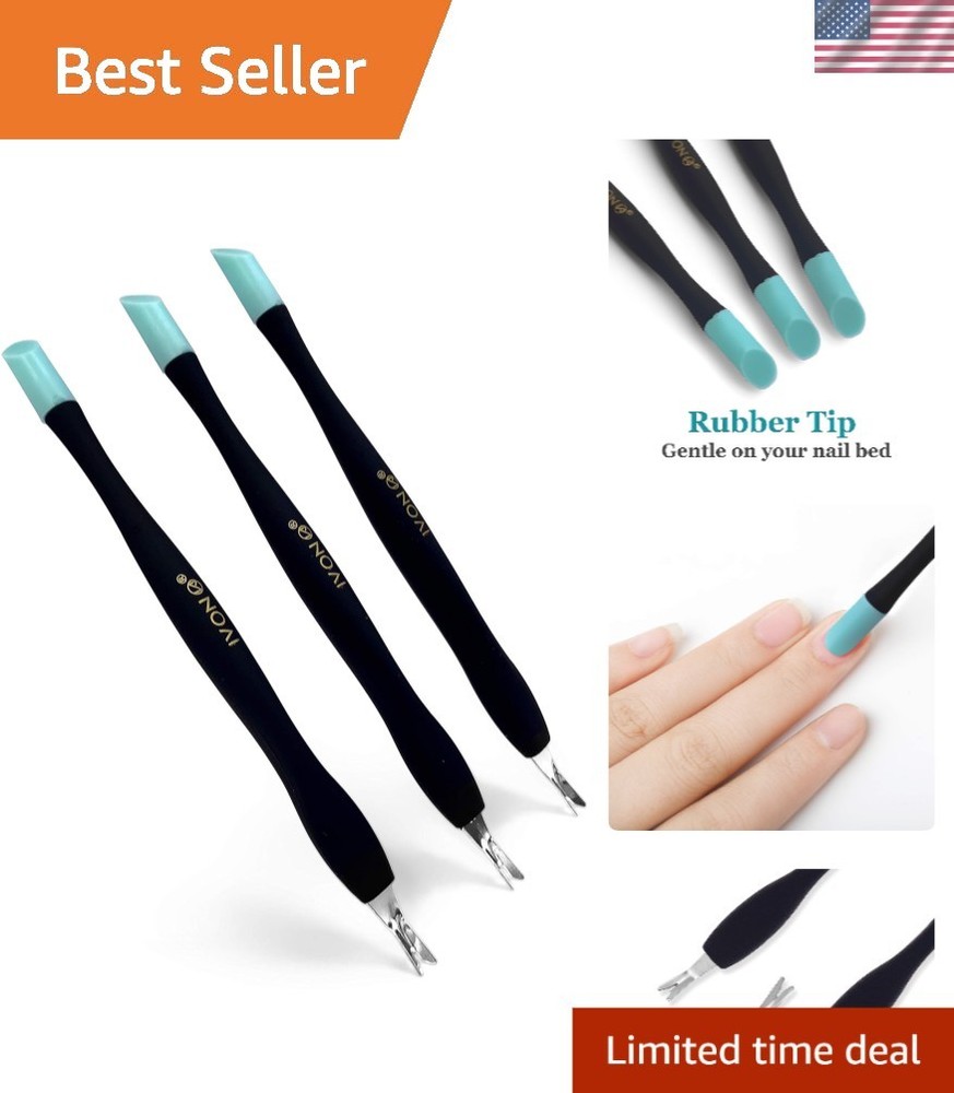 Lightweight Cuticle Trimmer Set - 3 Pack for Precise Nail Maintenance