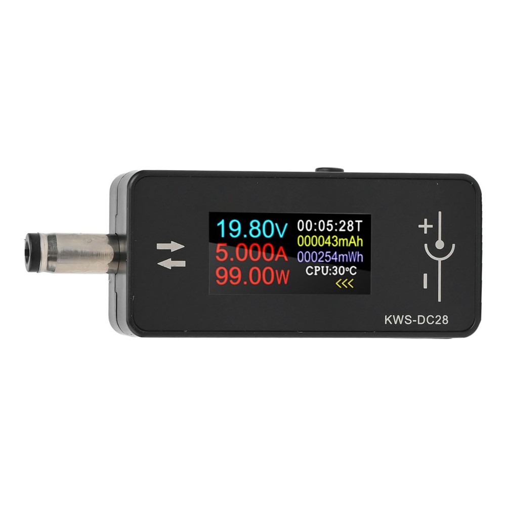 DC5525 Charging Tester with Intelligent Memory Function and Dual Display