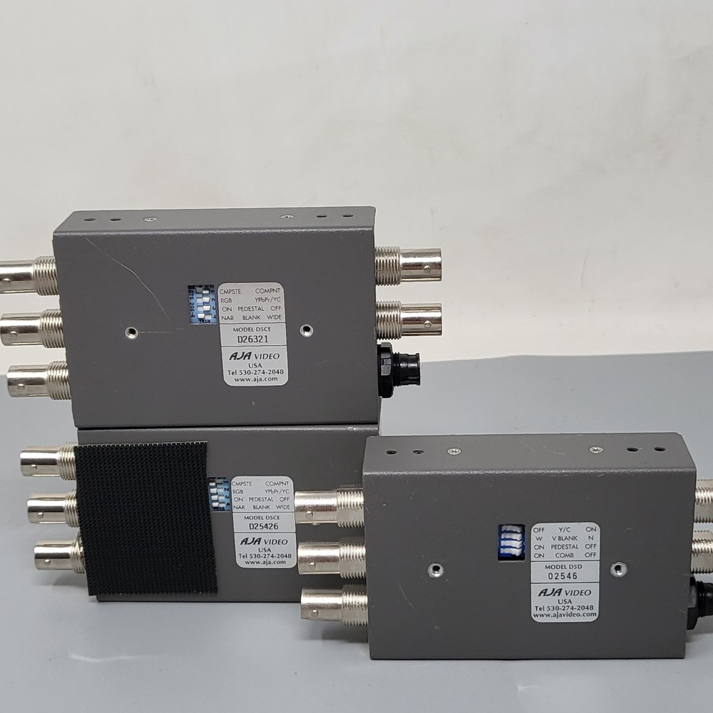 AJA D5CE Encoder + D5D Decoder SDI Composite Video Converter Lot