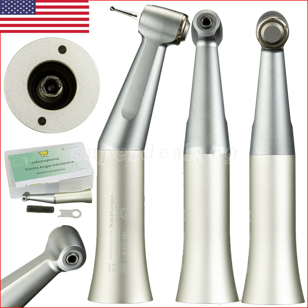 NSK Style Dental Slow Low Speed Contra Angle Handpiece Push Button YX23
