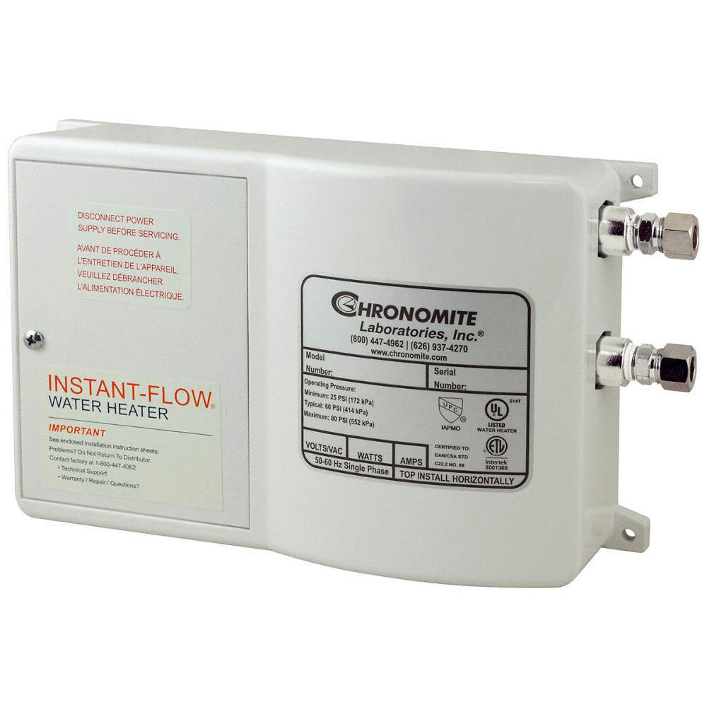 Chronomite Labs SR-20L/208 HTR-I Electric Tankless Water Heater - White