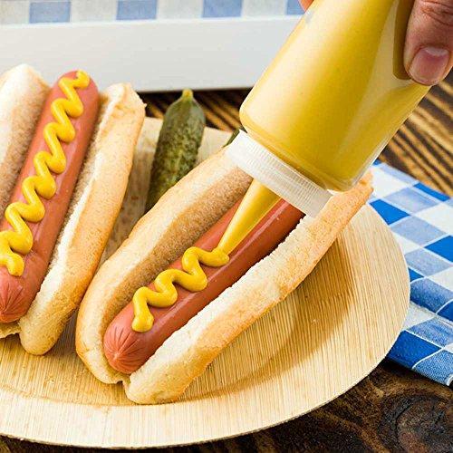 8 Ounce Condiment Squeeze Bottle, 1 With Lid Plastic Squeeze Bottle - Precison