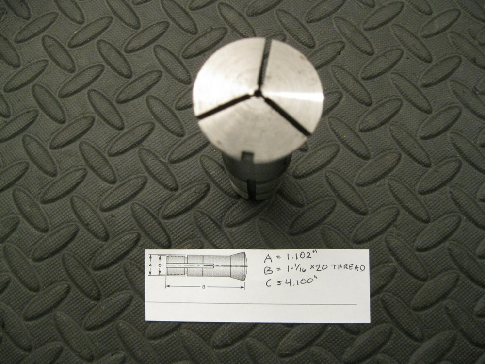 2mm Collet with 1-1/16 x 20 Thread, Unknown Make