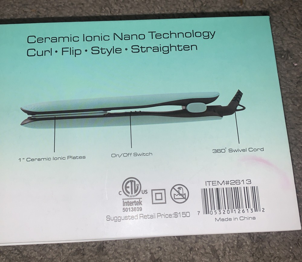 RX7:Nano Ceramic Ionic 1" Flat Iron