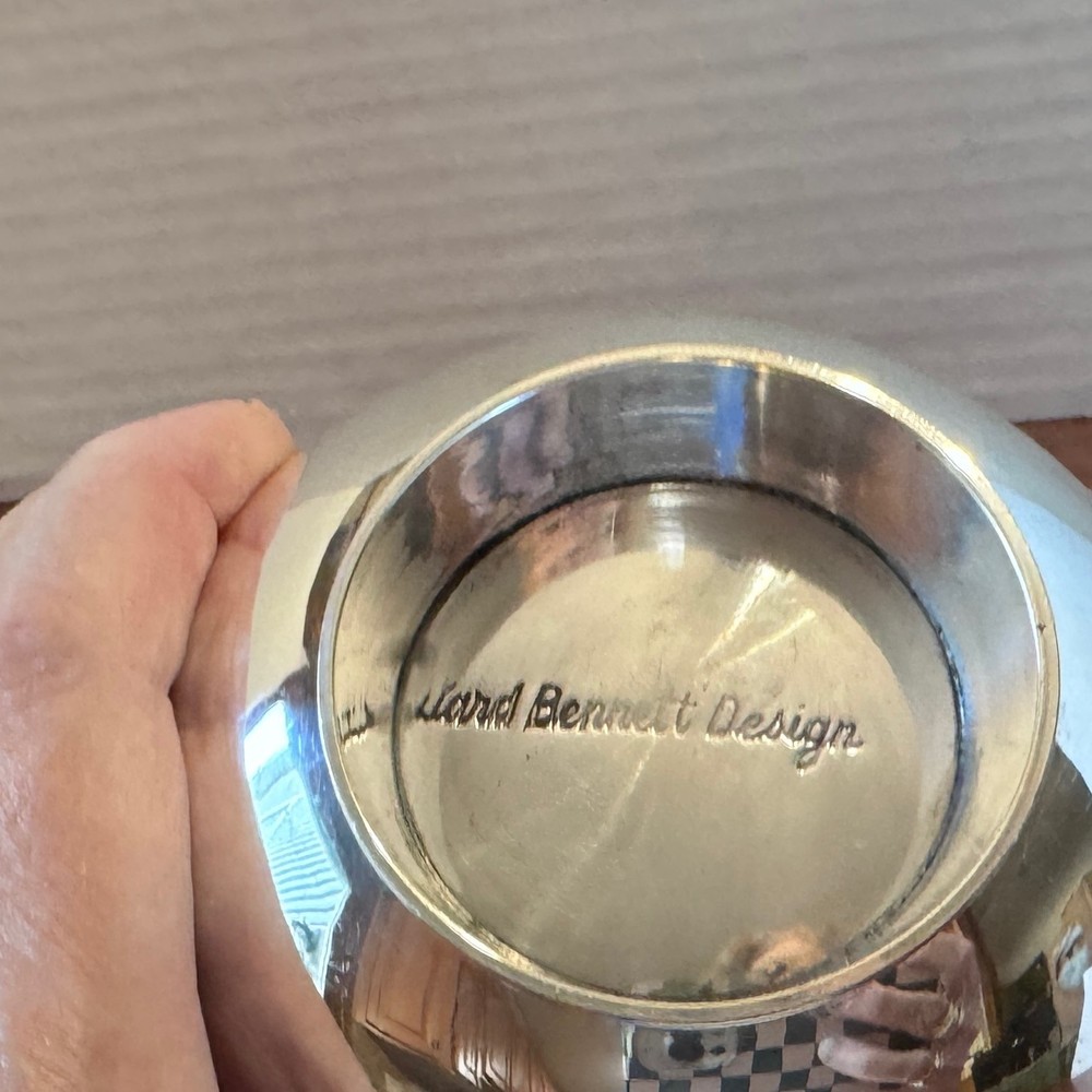 Vintage Ward Bennett Signed Silver Plate Bowl