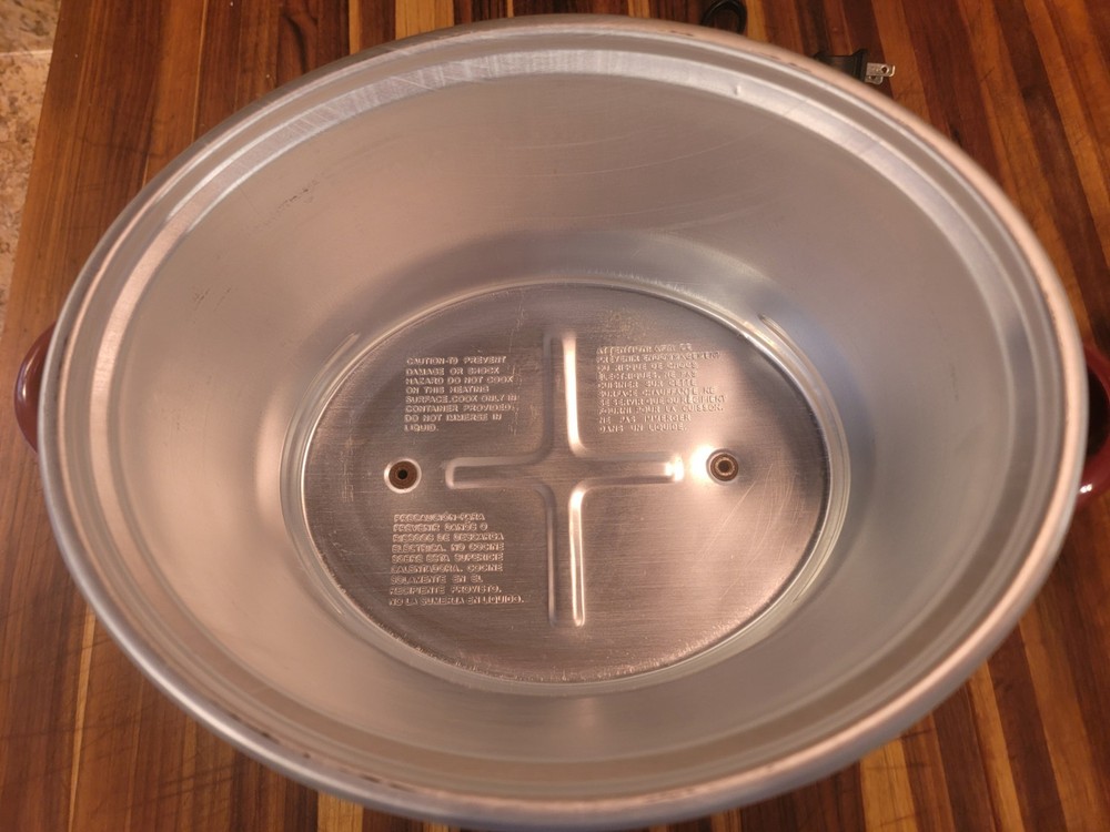 Replacement Rival Crock Pot SCV401 Base Only Tested Works - Red