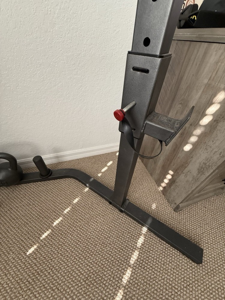 Weider Pro Adjustable Power Rack Steel Foam Pull Up Dip Lat Pulldown Home Gym