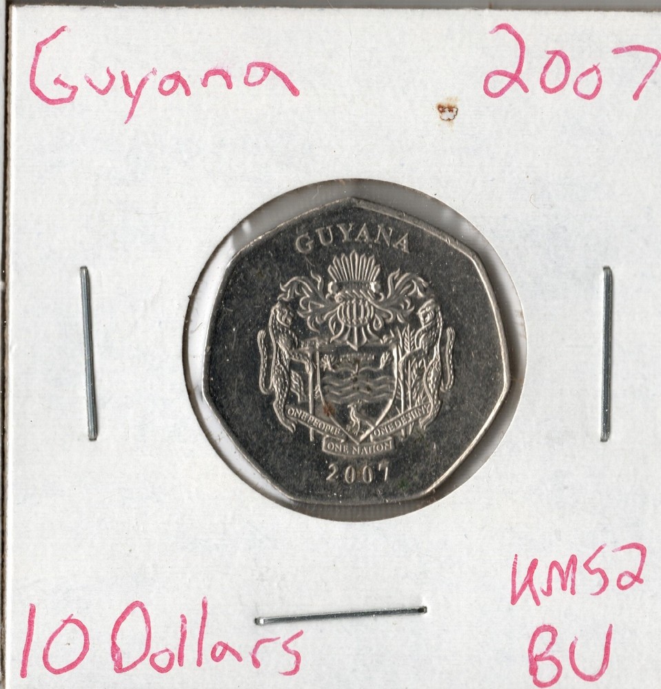 Coin Guyana 10 Dollars 2007 KM52