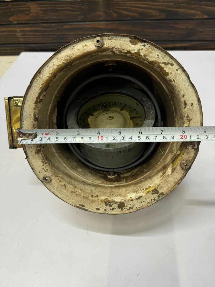 Original Reclaimed Marine Navigation Boat Compass – Made in England