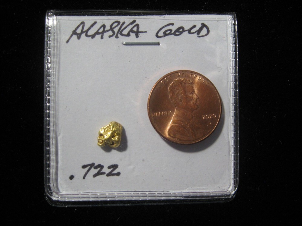 ALASKA GOLD NUGGET .722 GRAM