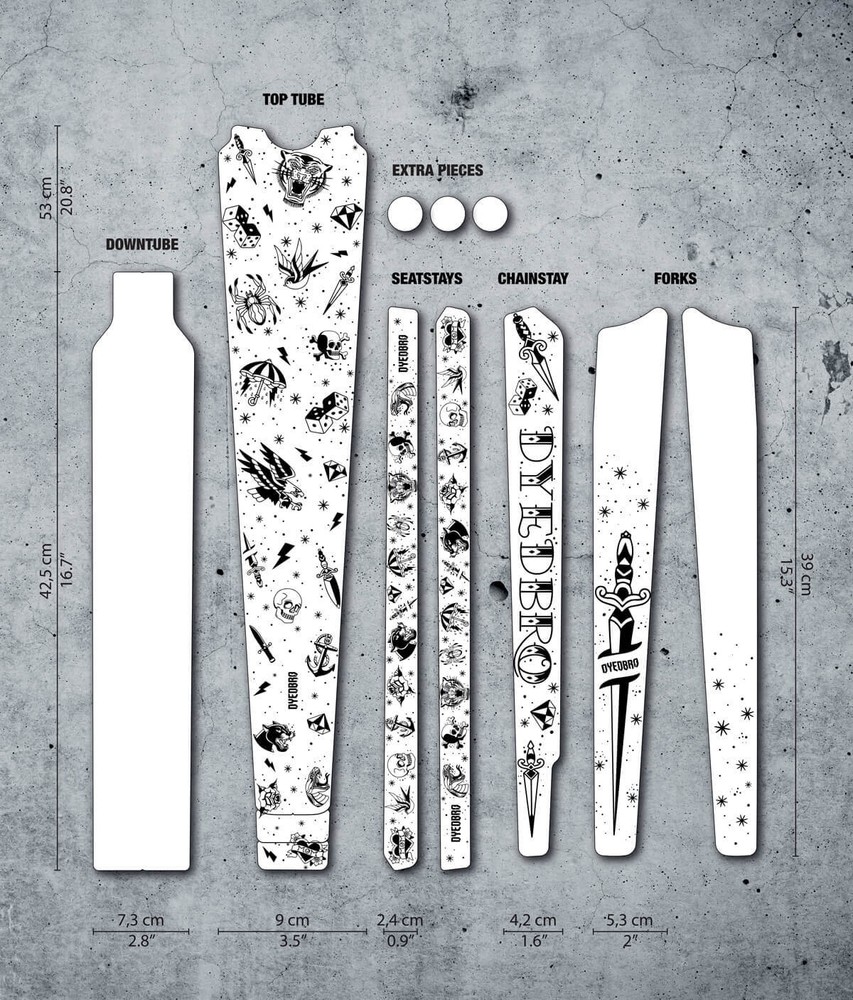 DYEDBRO - Gravel Frame Protector - Multiple Styles