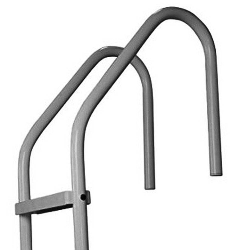 Saftron 3 Step Inground Pool Ladder & Ladder & Rail Anchor Socket Cover, 2 Pack