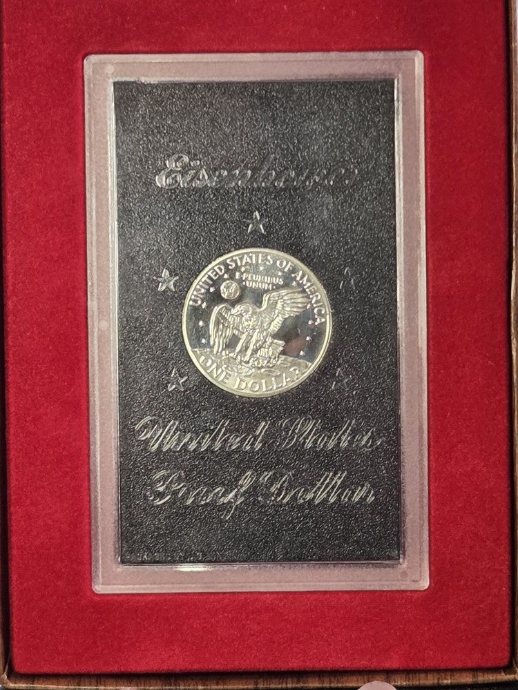 1971-S Eisenhower Proof Dollar "Brown Box" 40% SILVER!!
