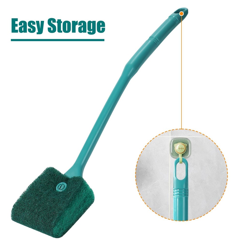 Fish Tank Cleaning Tools, Double Sided Sponge Brush, Algae Scraper Cleaner New